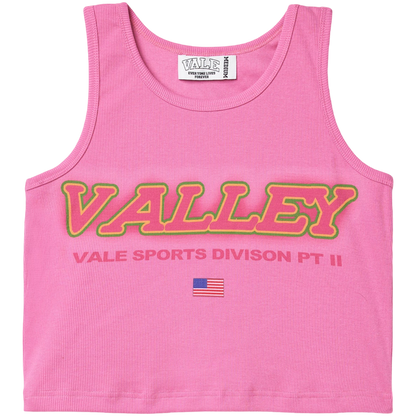 Vale Ladies 'Sports Division Pt II' Cropped Tee (Pink)