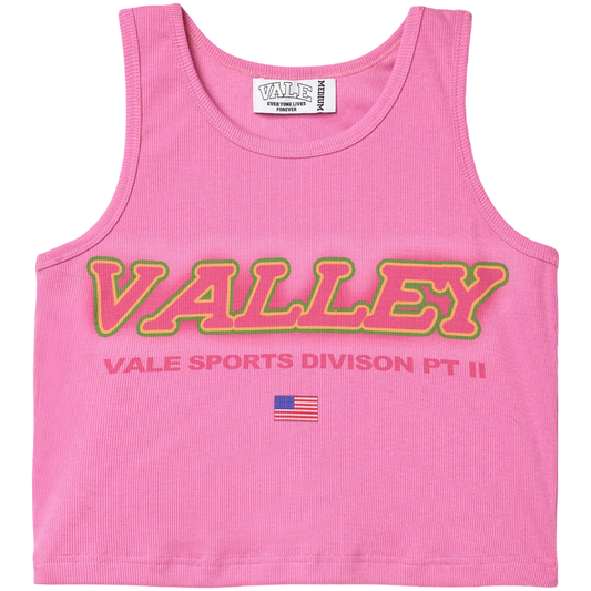 Vale Ladies 'Sports Division Pt II' Cropped Tee (Pink)