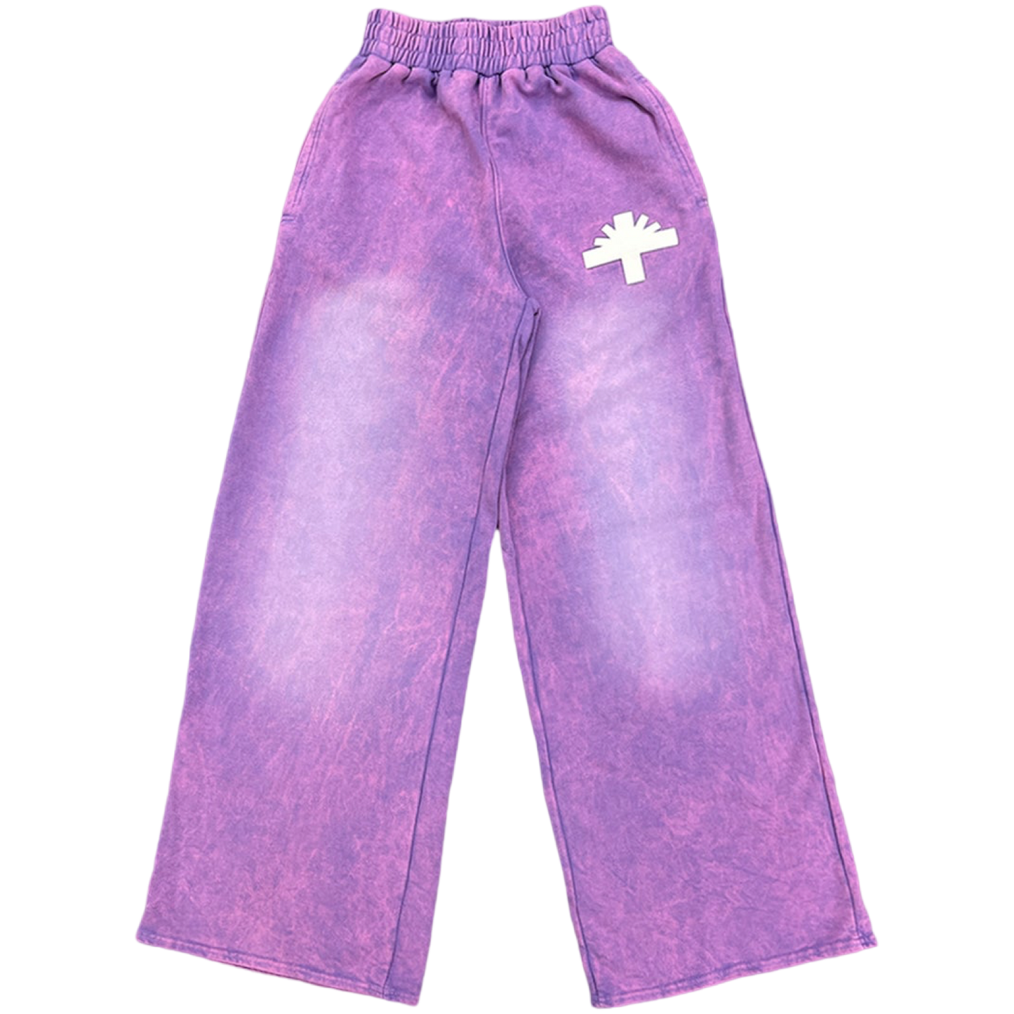 Vertabrae Relaxed Sweatpants (Washed Purple)