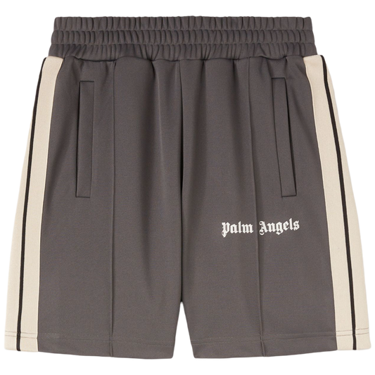 Palm Angels Classic Track Shorts (Dark Grey/White)