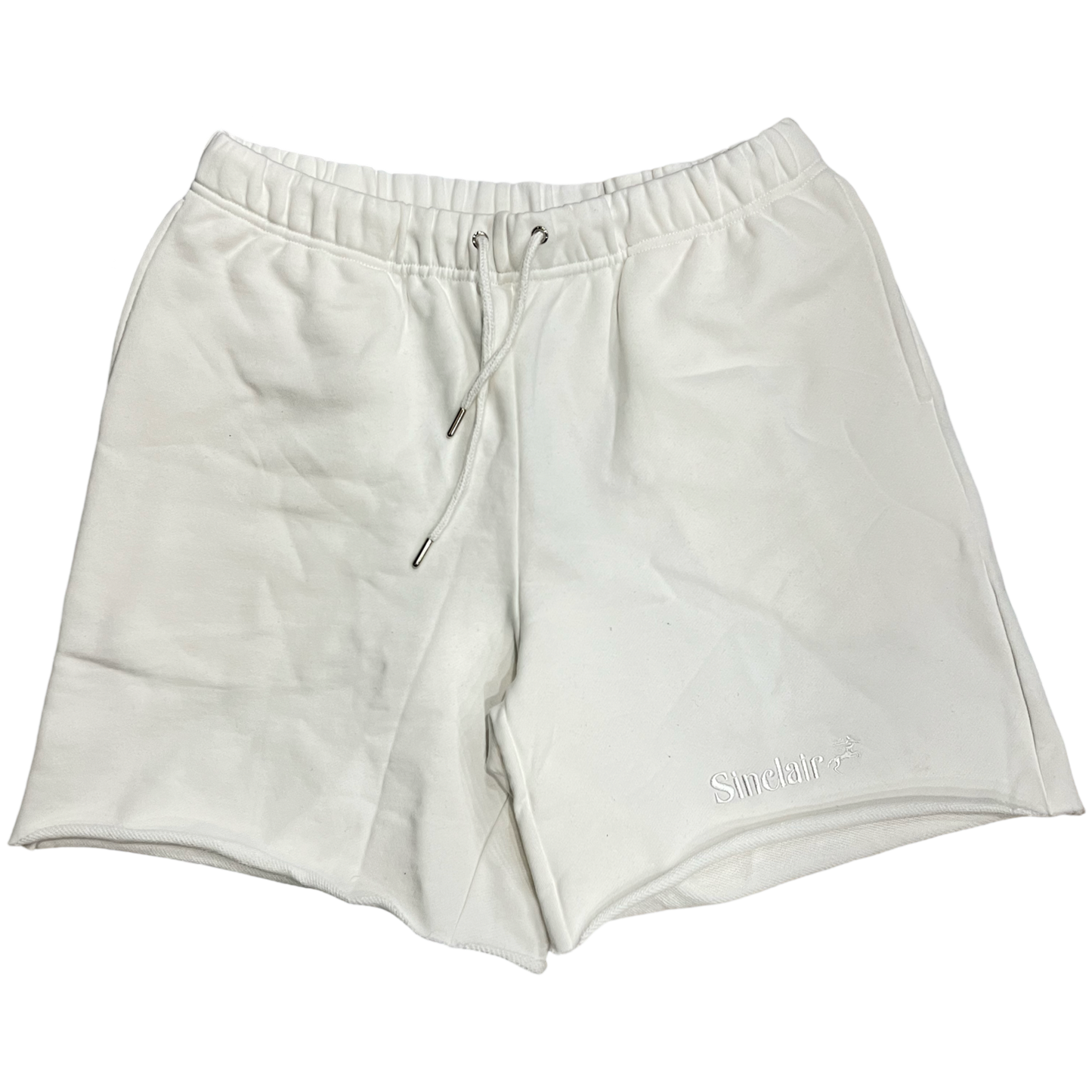 Sinclair Cut Shorts "White/White Stitch"