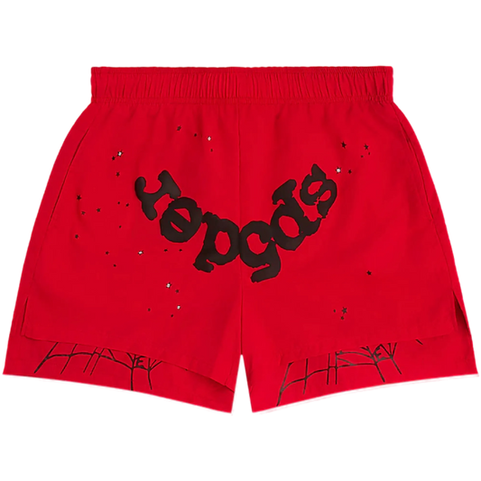 SP5DER Double Layer Shorts (Red)