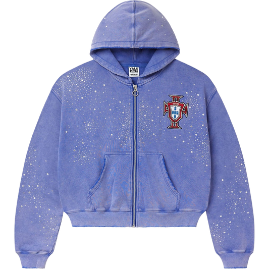 Vale Pluto Cluster Zip Up Hoodie (Blue)