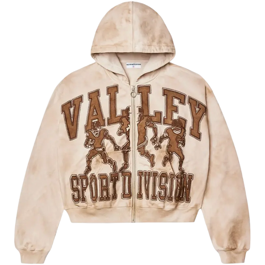 Vale ‘Dirty Friday’ Zip Up Hoodie (Brown)