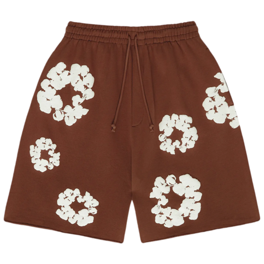 Denim Tears The Cotton Wreath Shorts Brown