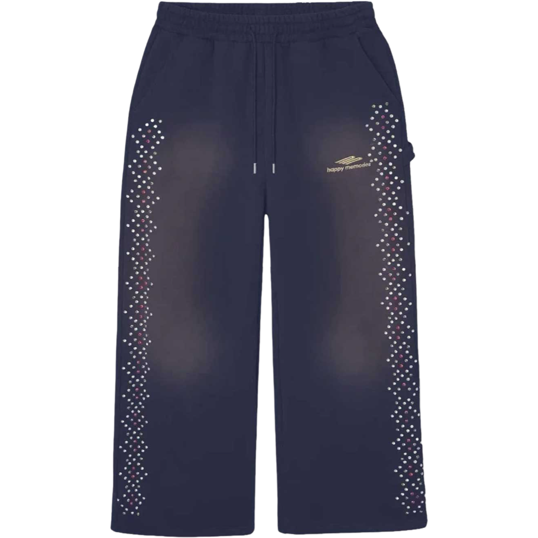 HMDD Crystal Sweatpants (Navy Blue)