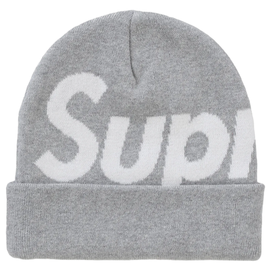 Supreme Big Logo Beanie (Grey)