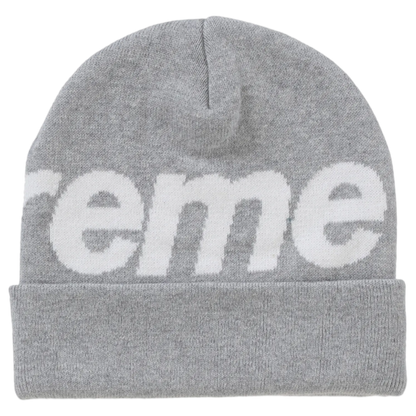 Supreme Big Logo Beanie (Grey)