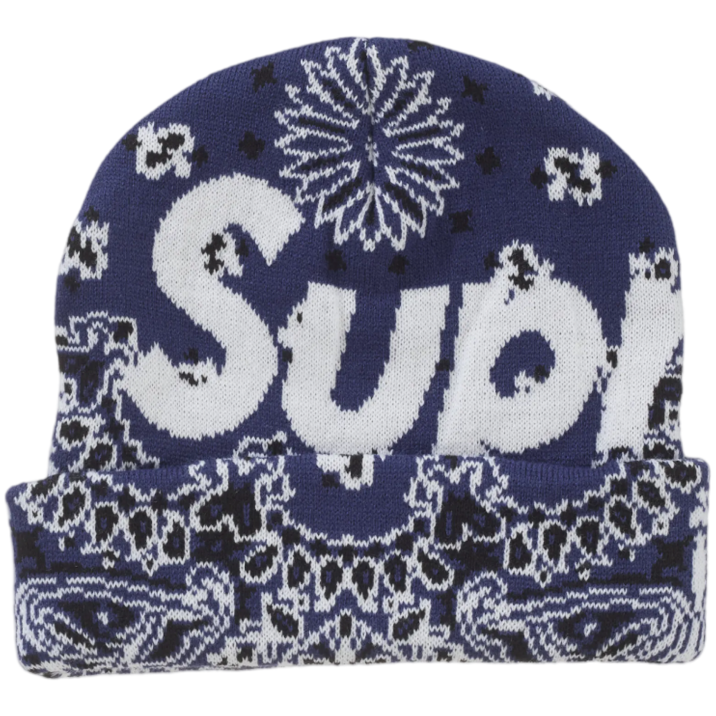 Supreme Big Logo Beanie (Blue)