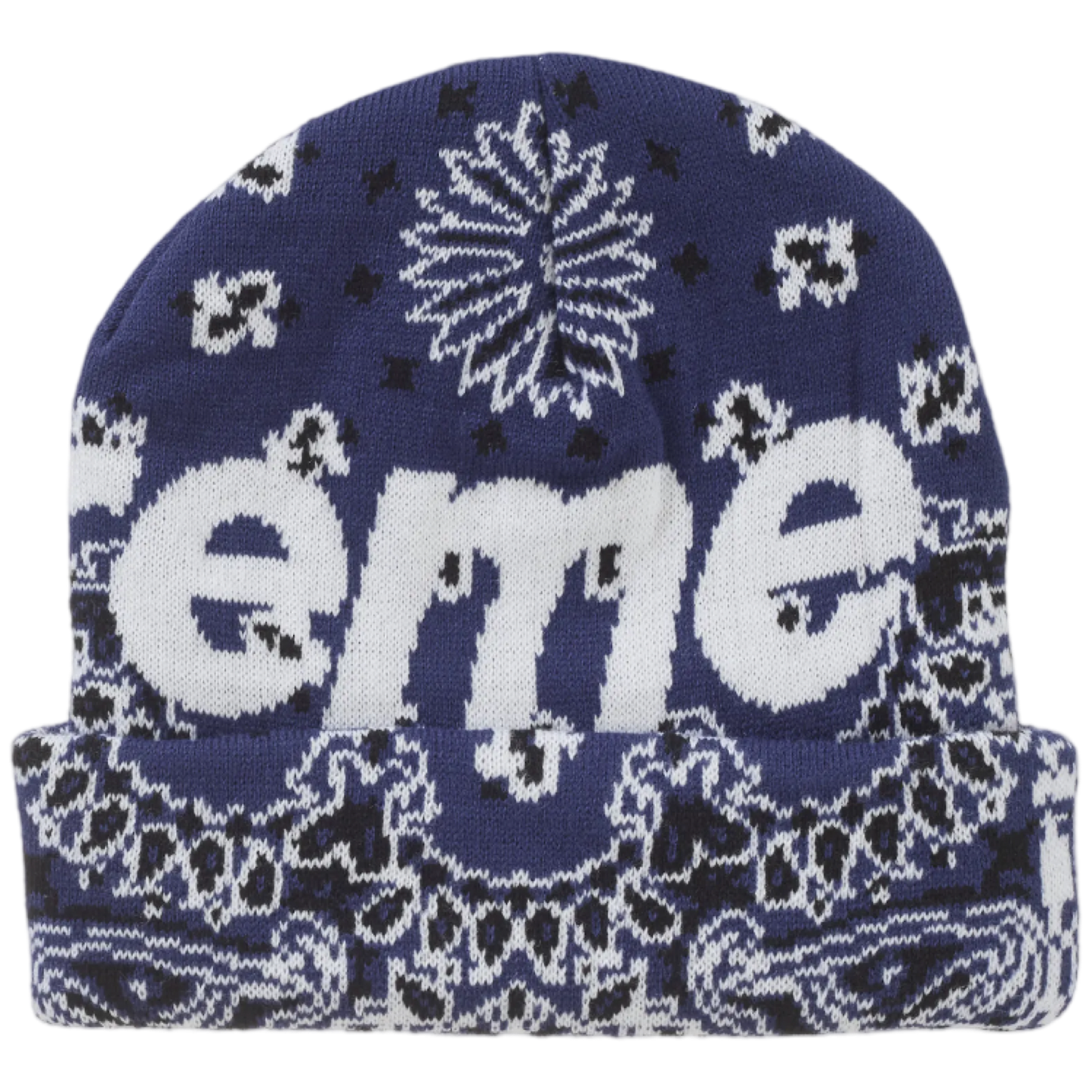 Supreme Big Logo Beanie (Blue)