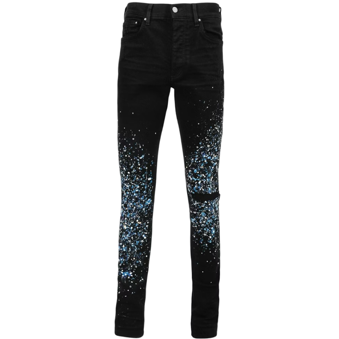 Amiri Crystal Painter Jean (Black)