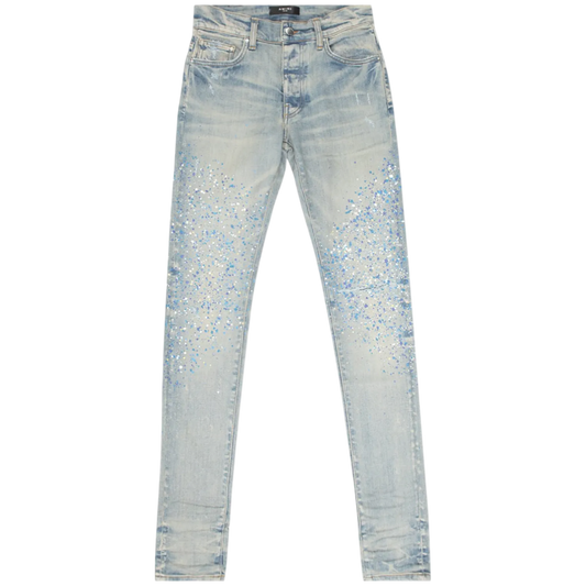 Amiri Crystal Painter Jean (Clay/Indigo)