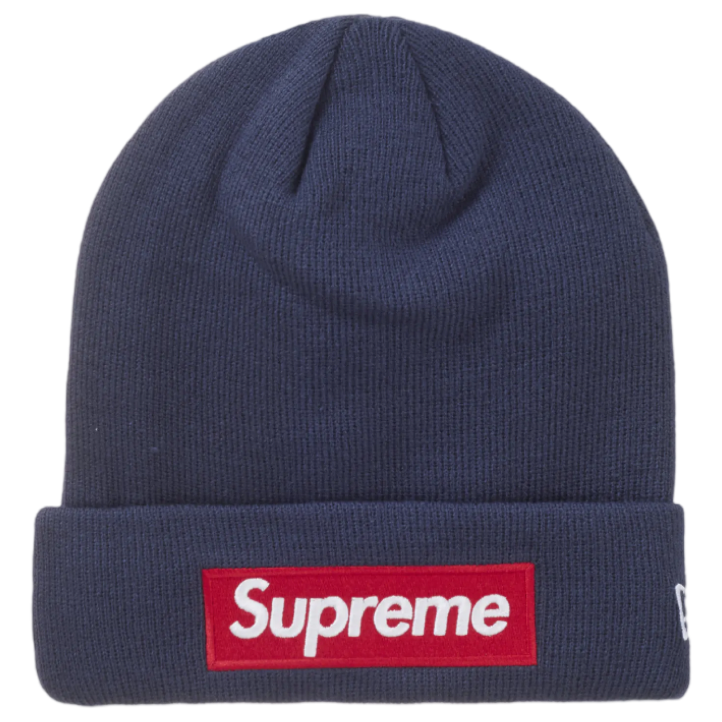 Supreme New Era Box Logo Beanie (Navy)