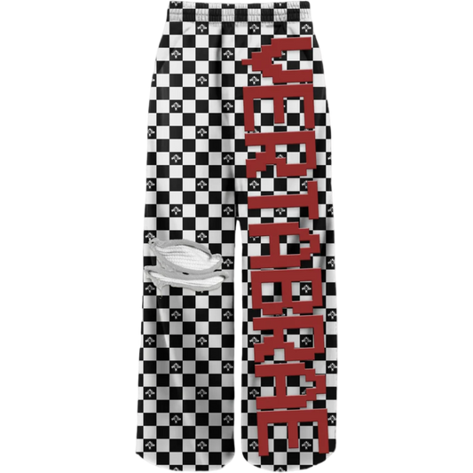 Vertabrae C-2 Grid Sweatpants (Black/White/Red)