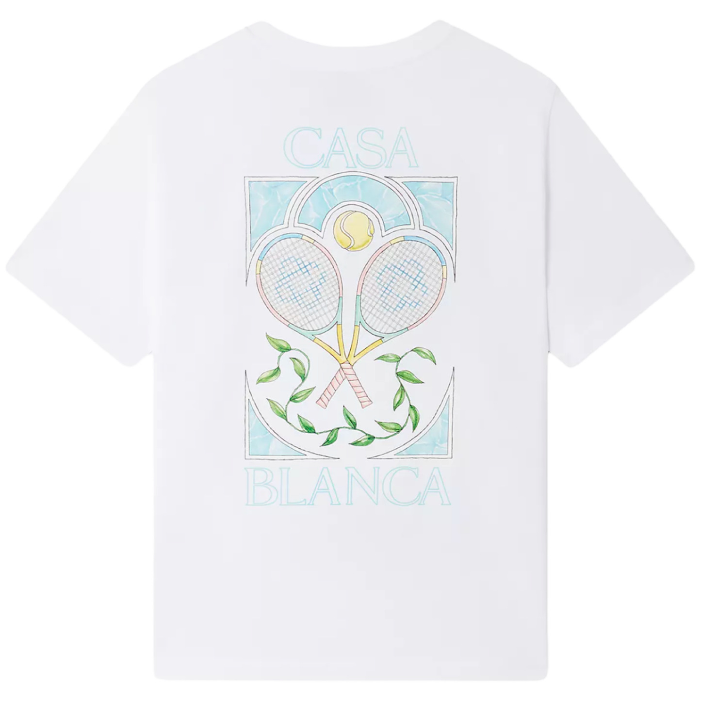 Casablanca Tennis Pastelle Print Tee