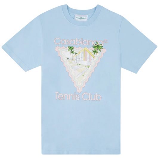 Casablanca Maison Deve Reve Tennis Club Tee (Baby Blue)