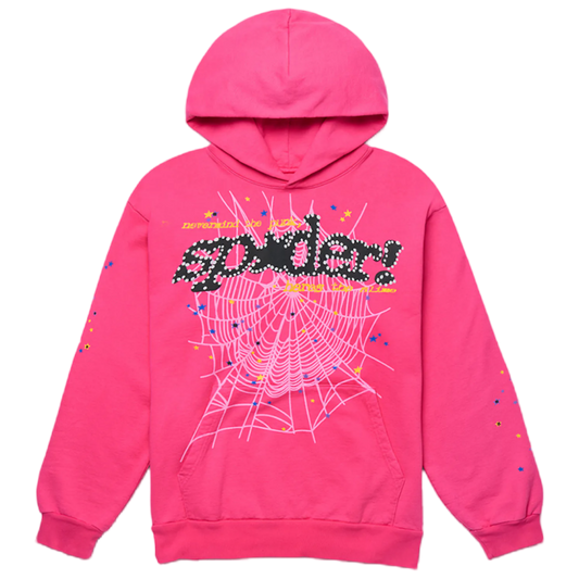 Sp5der P*NK V2 Hoodie (Pink)