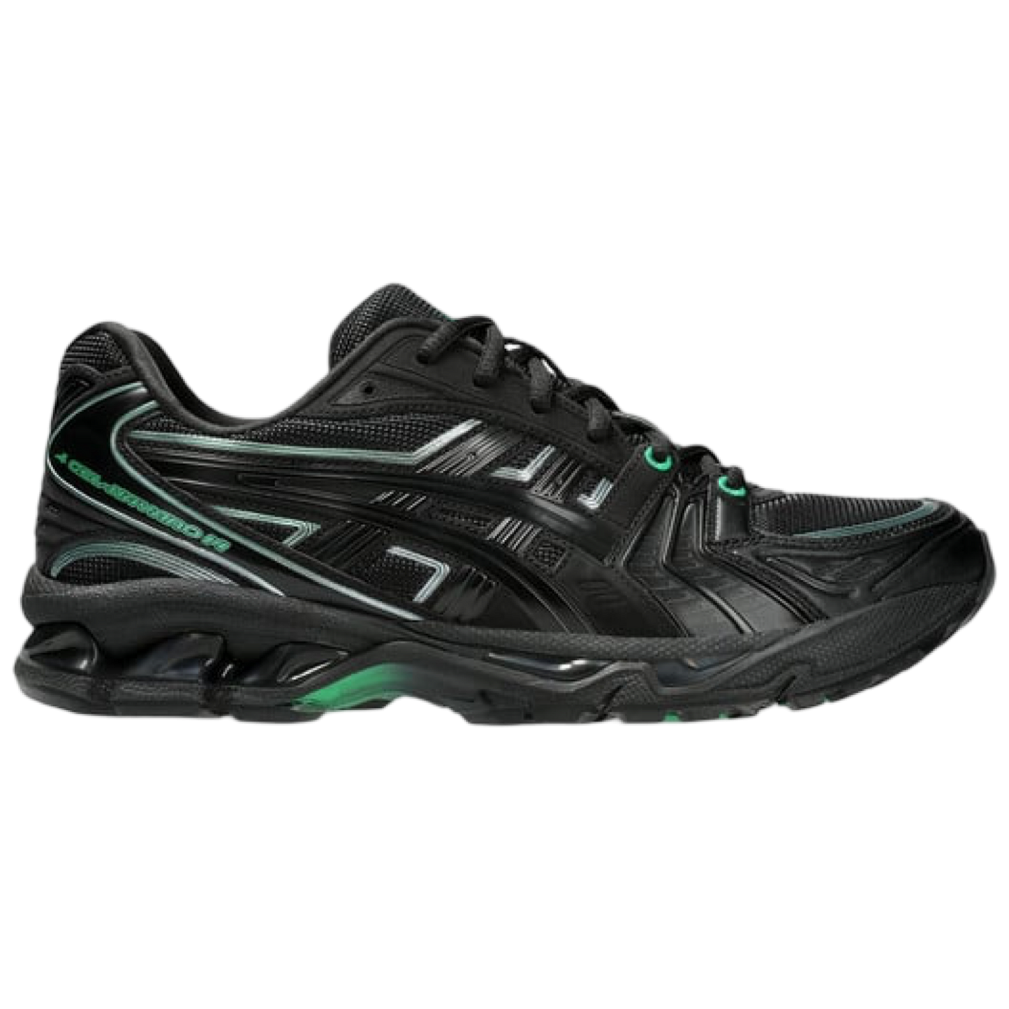 ASICS Gel-Kayano 14 (Black/Black/Green)