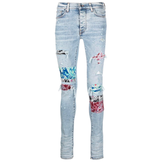 Amiri Pajama Art Patch Jean