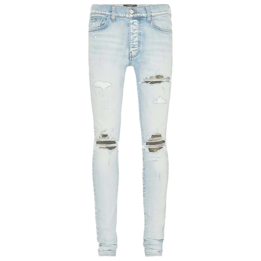 Amiri MX1 Camo Jean (Light Indigo)