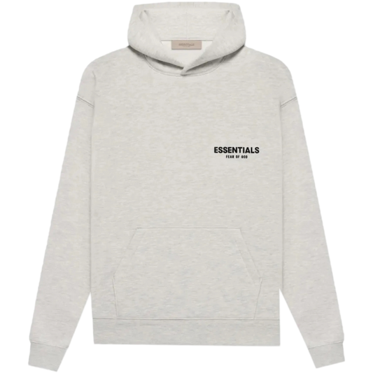 Fear of God Essentials Cheat Logo Hoodie (Light Oatmeal)