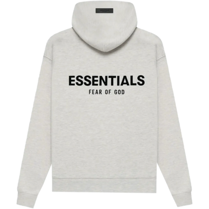 Fear of God Essentials Cheat Logo Hoodie (Light Oatmeal)