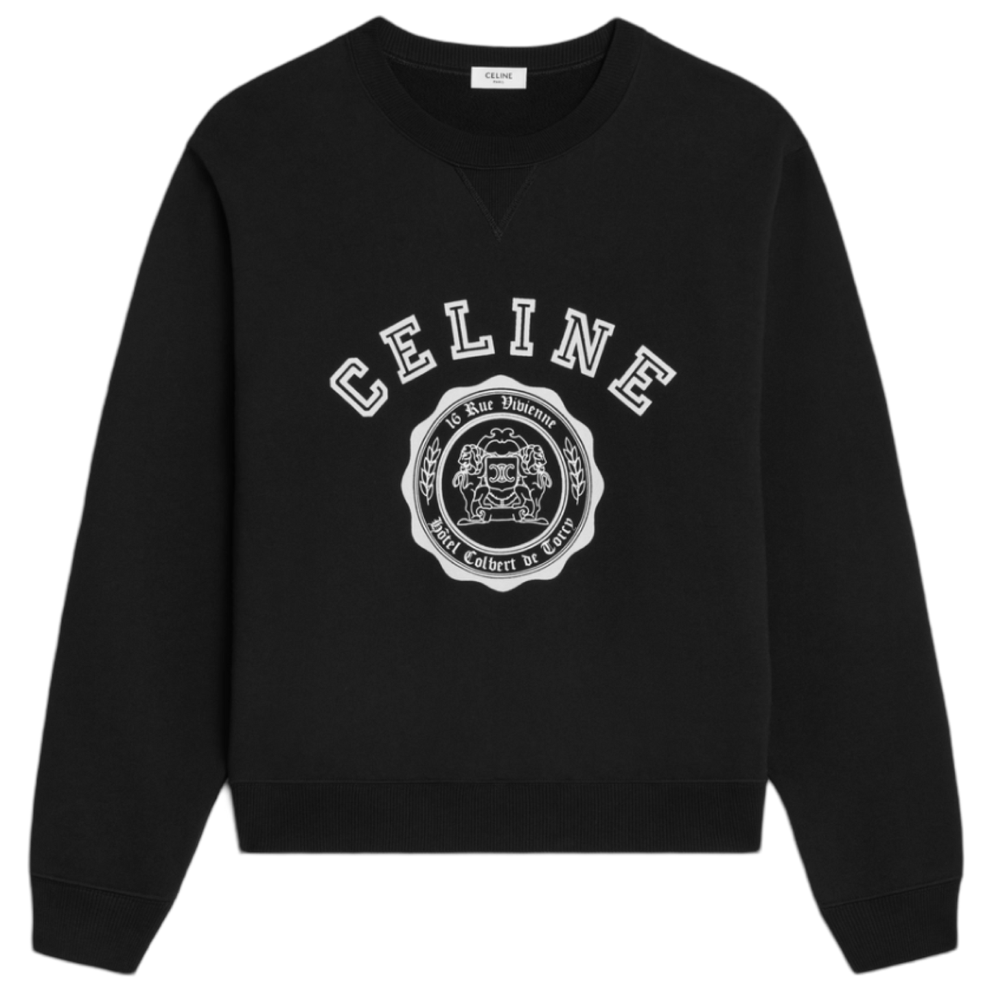 Celin Blason Loose Sweatshirt (Black)