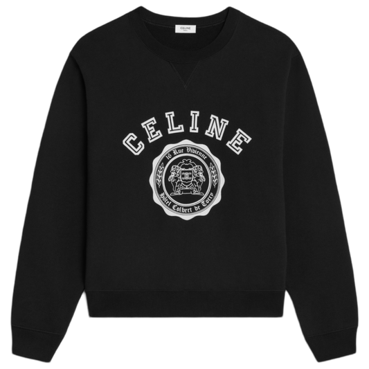 Celin Blason Loose Sweatshirt (Black)