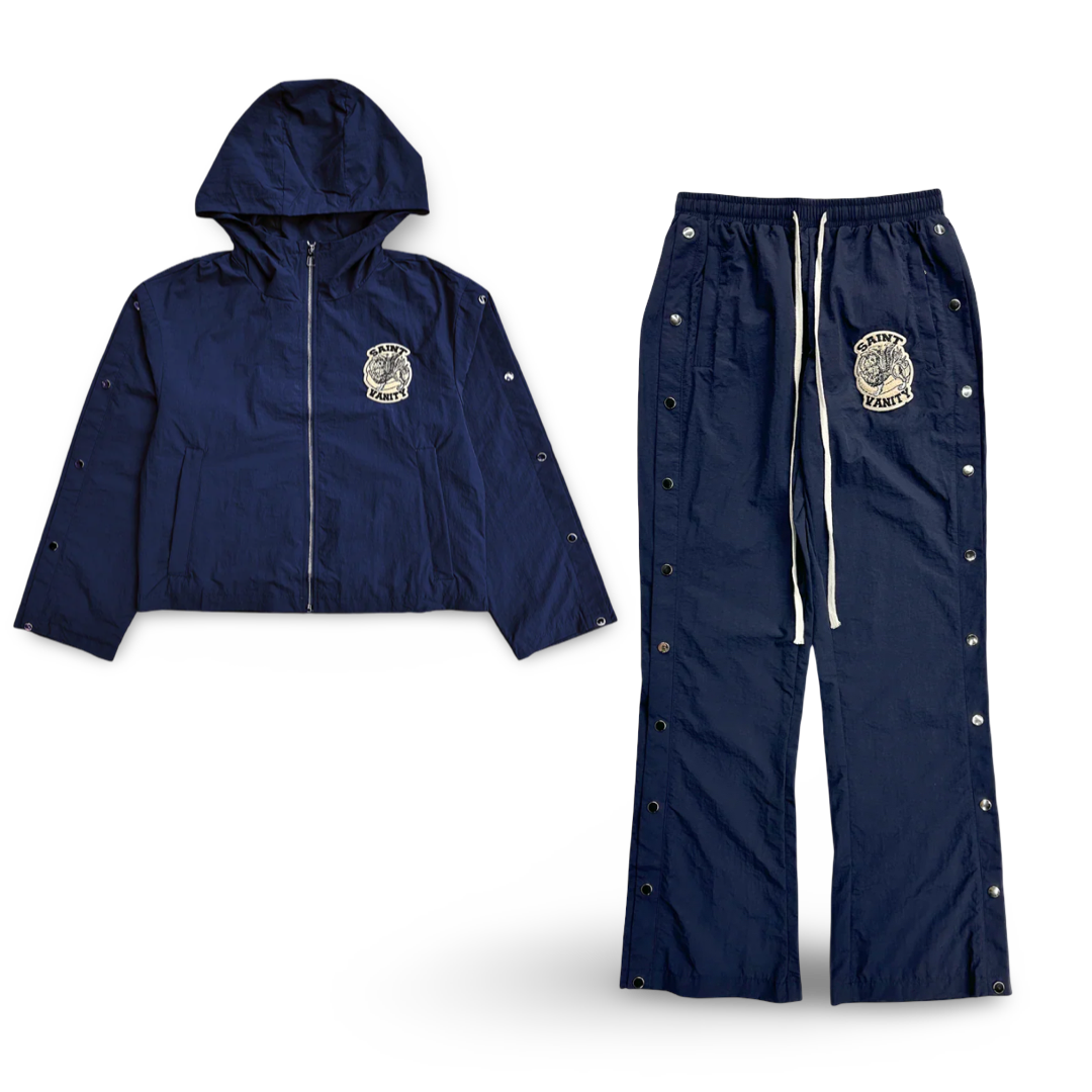 Saint Vanity Cargo Nylon Jacket/Pants Set (Navy)