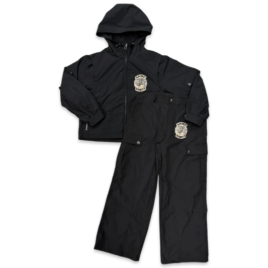 Saint Vanity Cargo Nylon Jacket/Pants Set (Black)