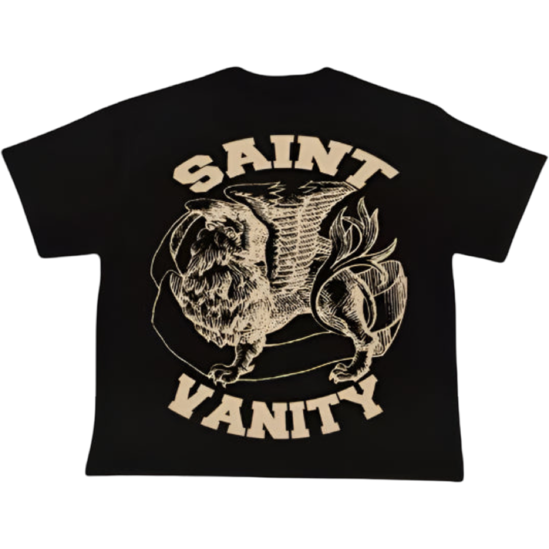 Saint Vanity Griffin Tee (Black/Cream)