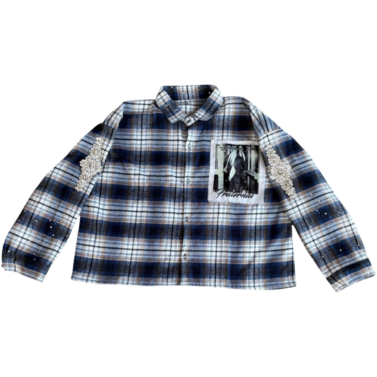 Fraternal Dapper Don Flannel (Blue)