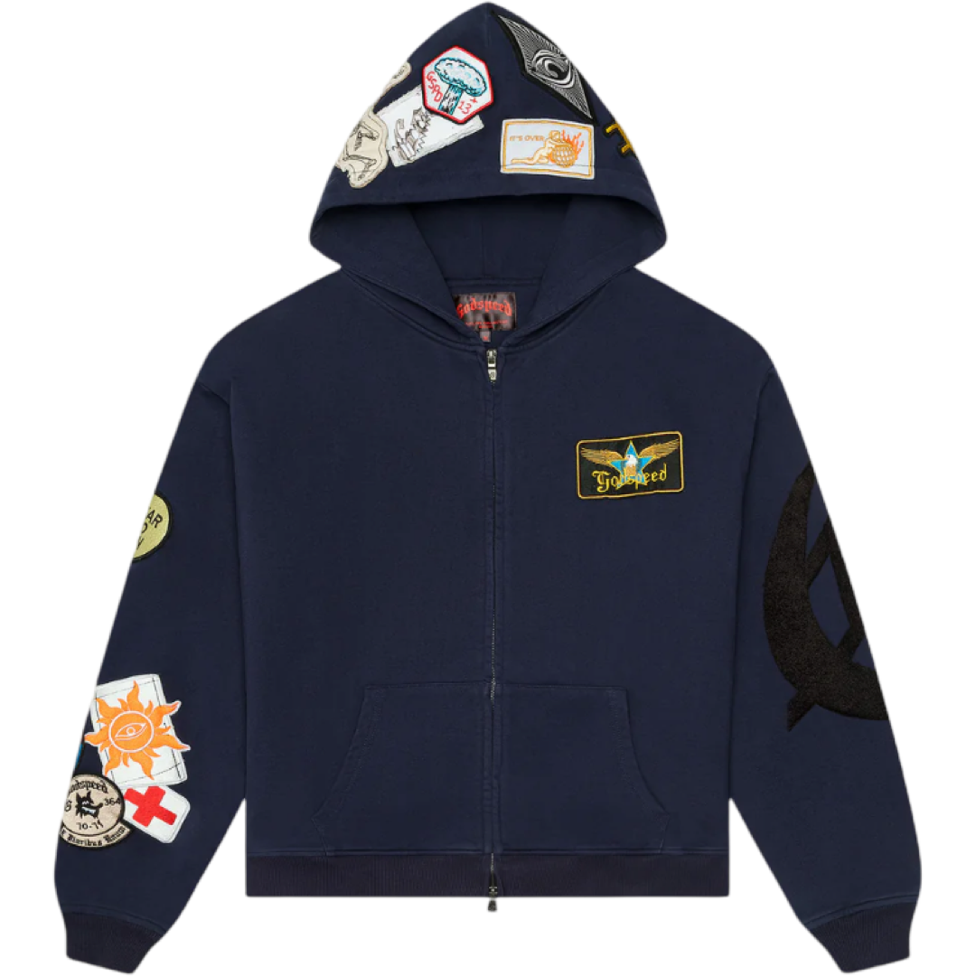 GodSpeed ‘Squadron’ Zip Up Hoodie (Blue)