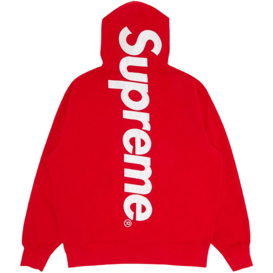 Supreme Satin Appliqué Hoodie (Red)