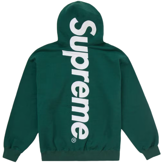 Supreme Satin Appliqué Hoodie (Dark Green)