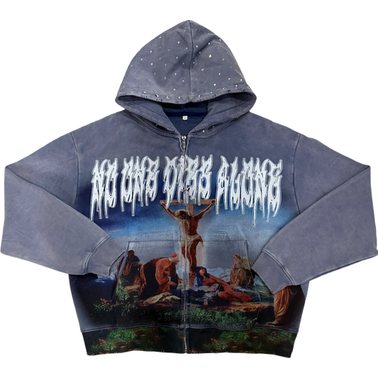 N.O.D.A Jesus Bling Hoodie (Blue)