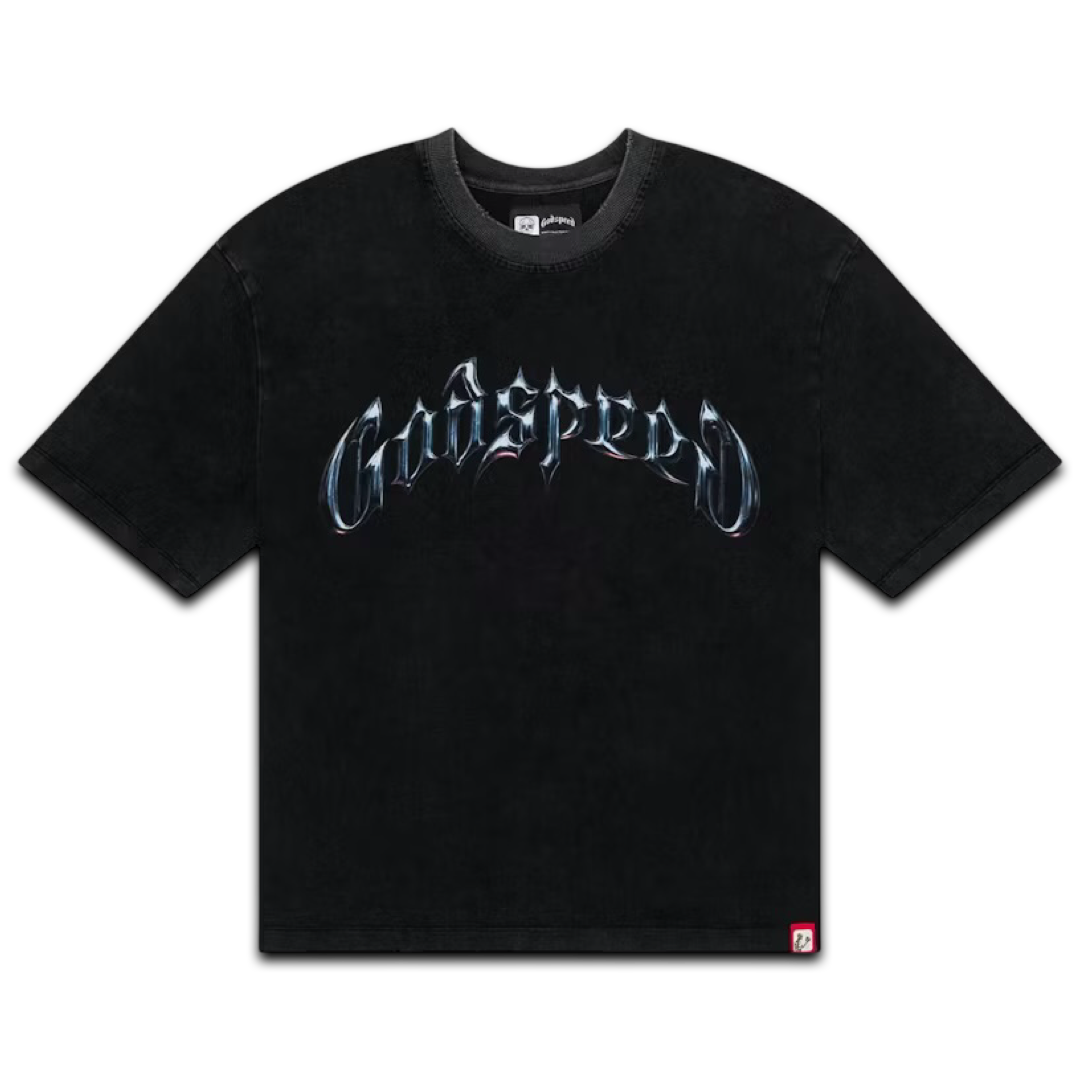 Godspeed Symmetrical Logo Tee (Washed Black)