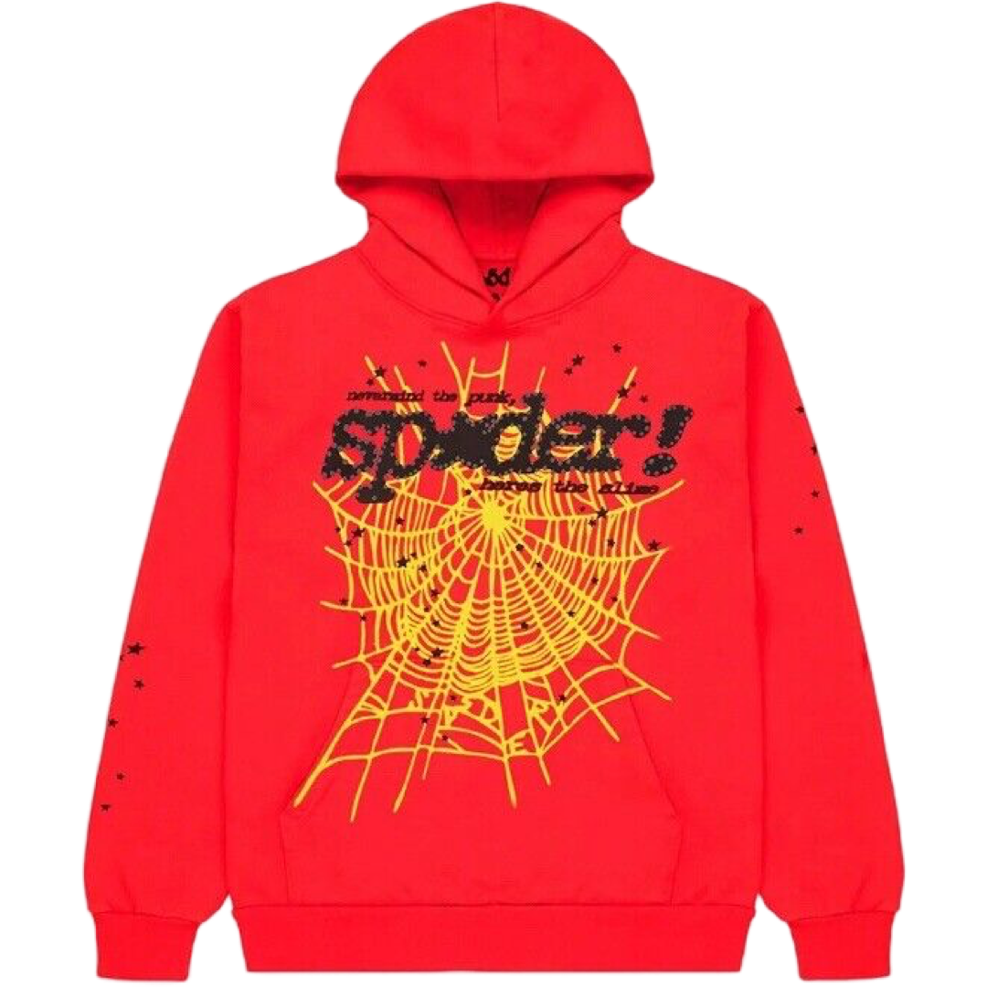 Sp5der P*nk V2 Hoodie (Red)