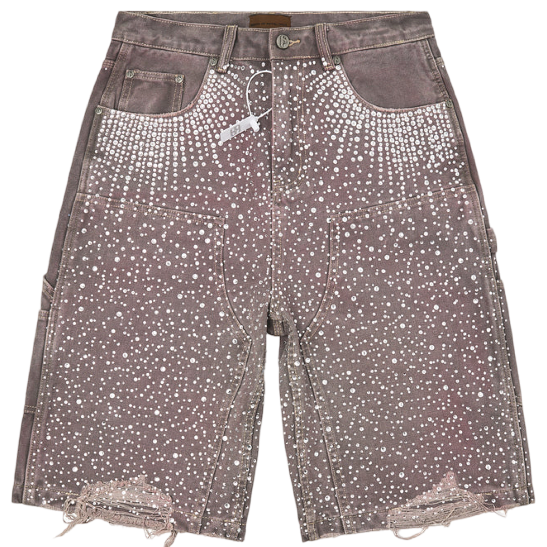 Birth of Royal Child ‘24k Diamond’ Dennim Shorts (Purple)
