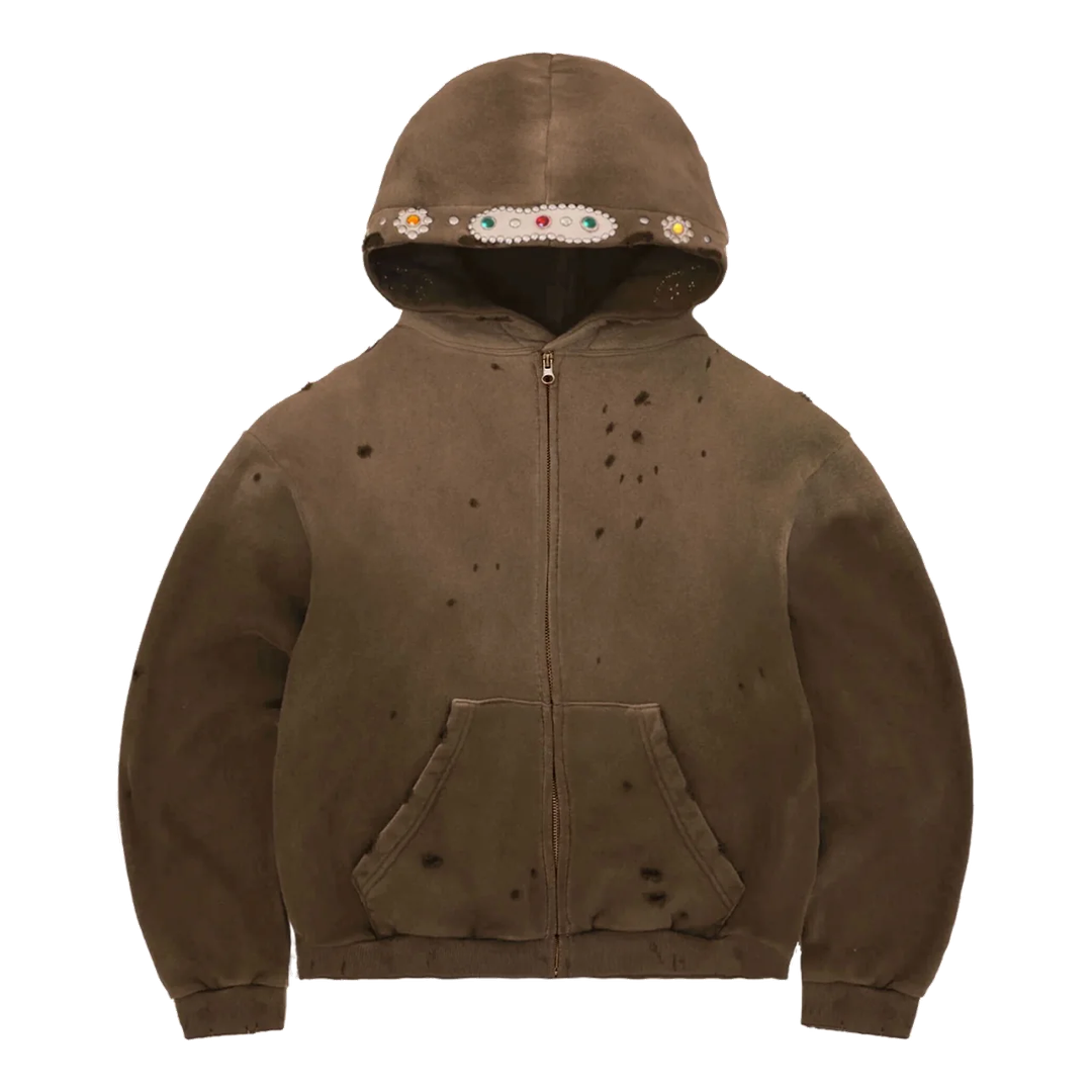 Bravest Studios Sapphire Zip Hoodie 'Brown'