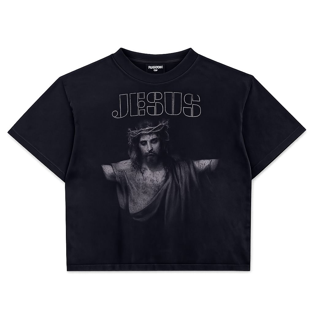 Righteous “In His Image” Tee (Faded Black)