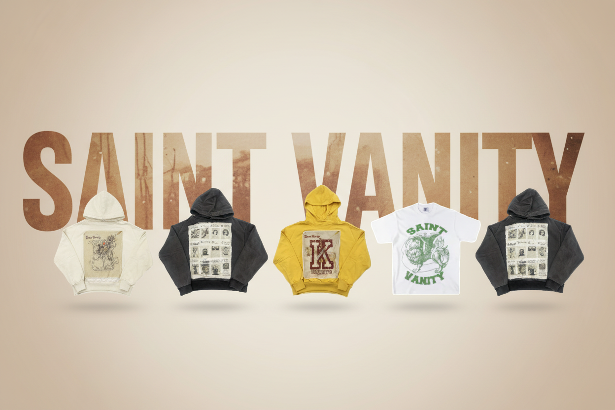 Saint Vanity Product Banner with Typography